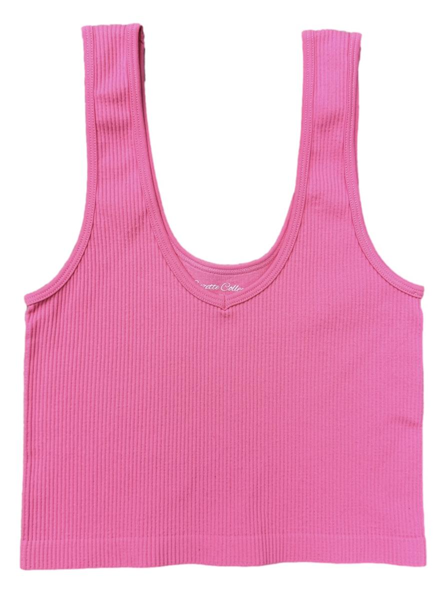 Suzette Ribbed Brami V-Neck Tank