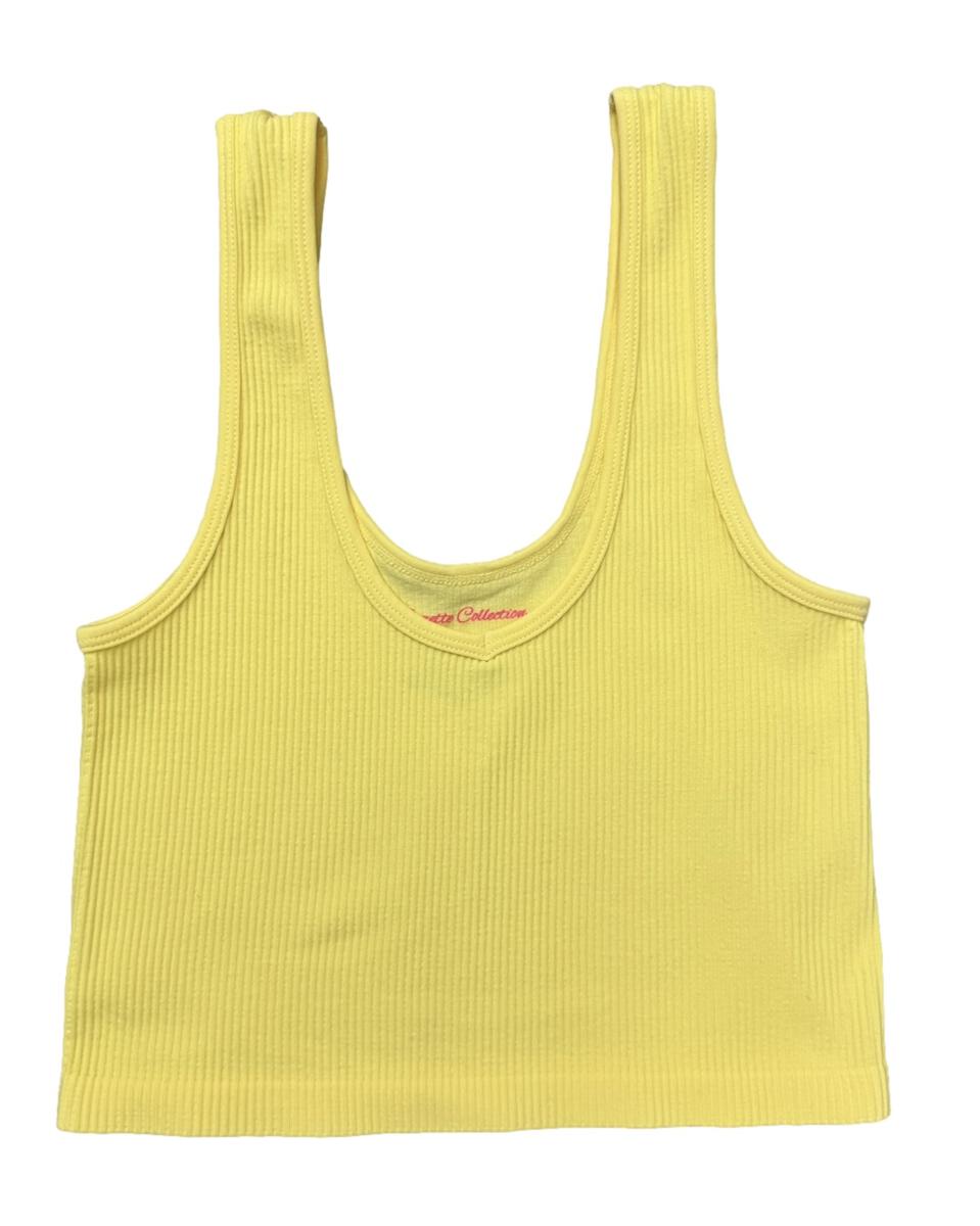 Suzette Ribbed Brami V-Neck Tank
