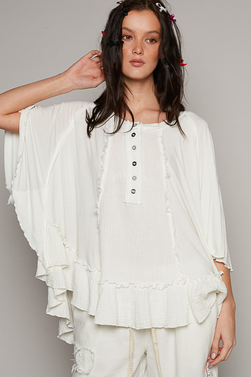 Bat Wing Oversized Top