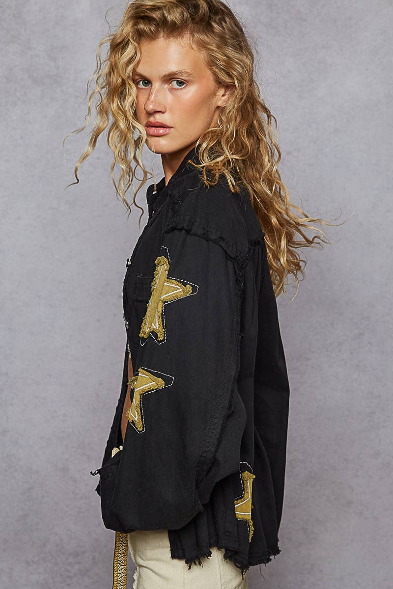 Pol Star Patch Shacket