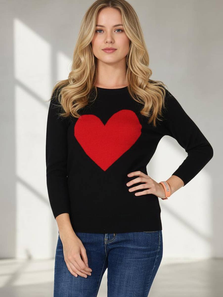 Sweet Heart Pullover Sweater