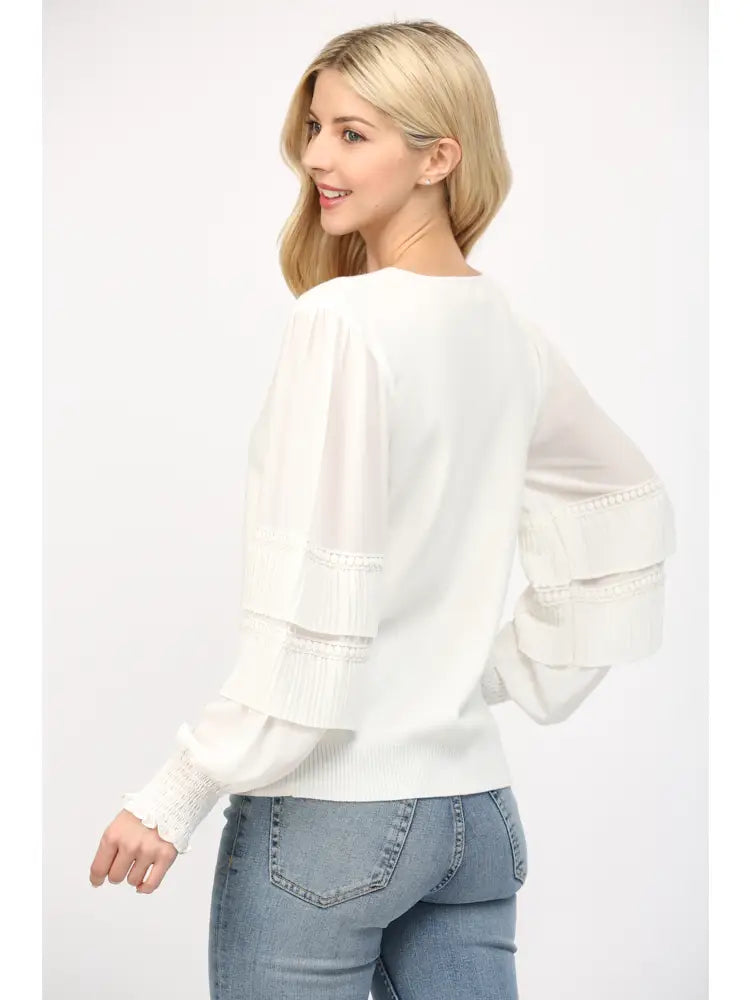 Fate Flutter Sleeve Blouse