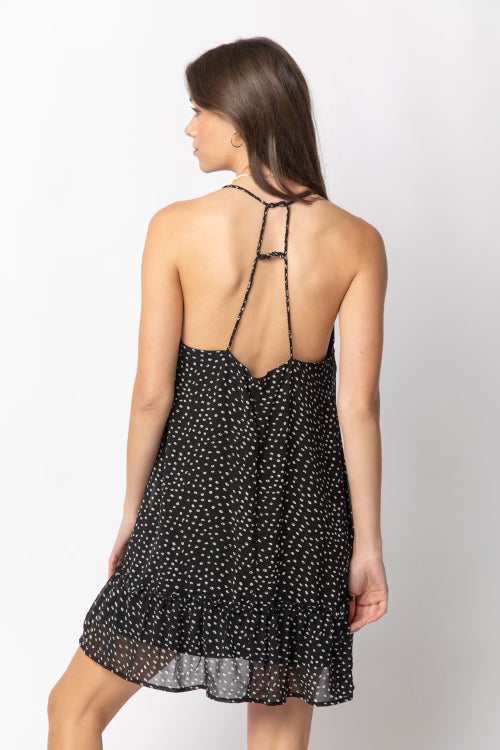 Very J Black Dot Dress