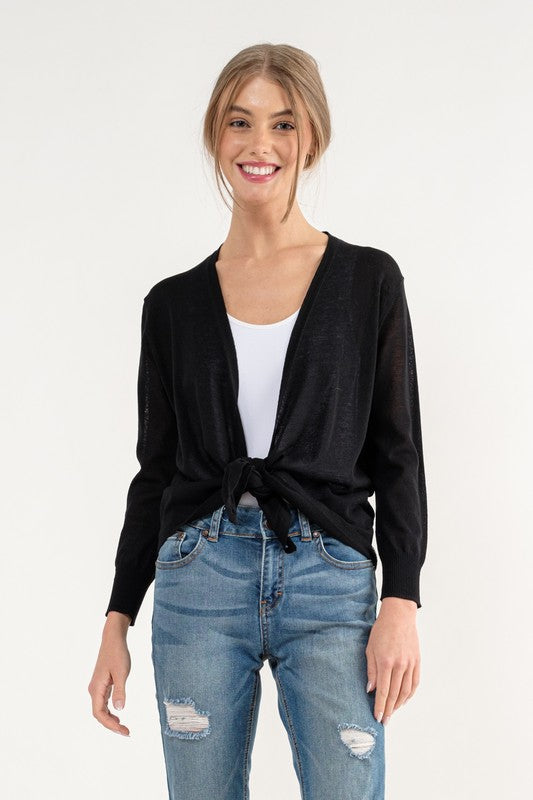 Cielo Wrap Cardigan 3/4 sleeve