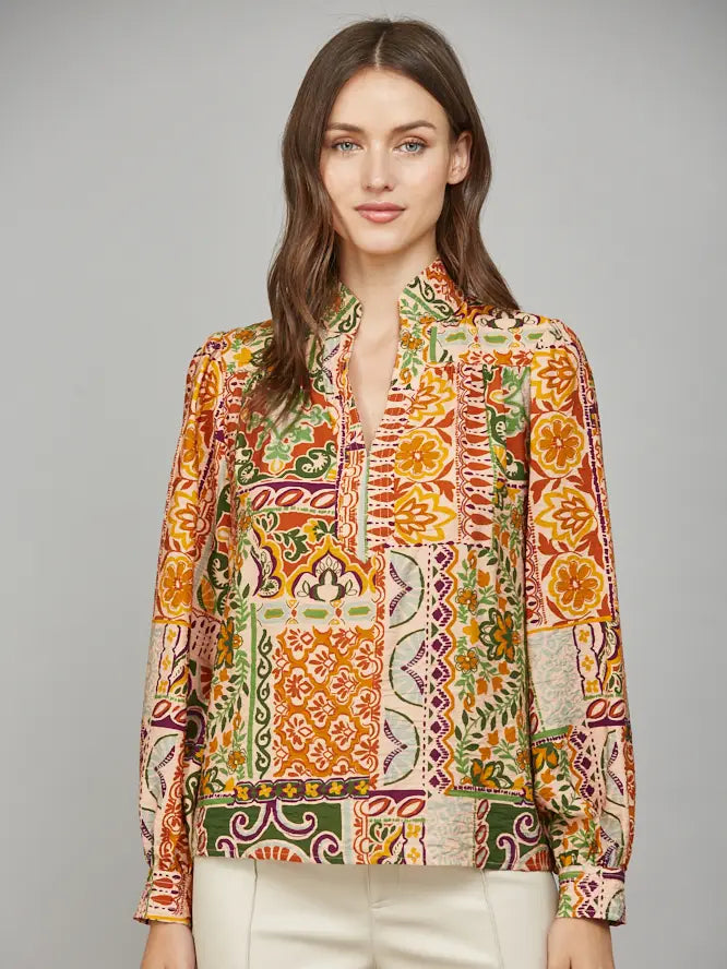 Fate Fall Print Blouse