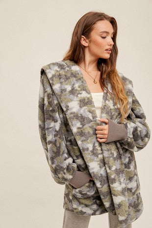 Hem and Thread Grey Camo Jacket