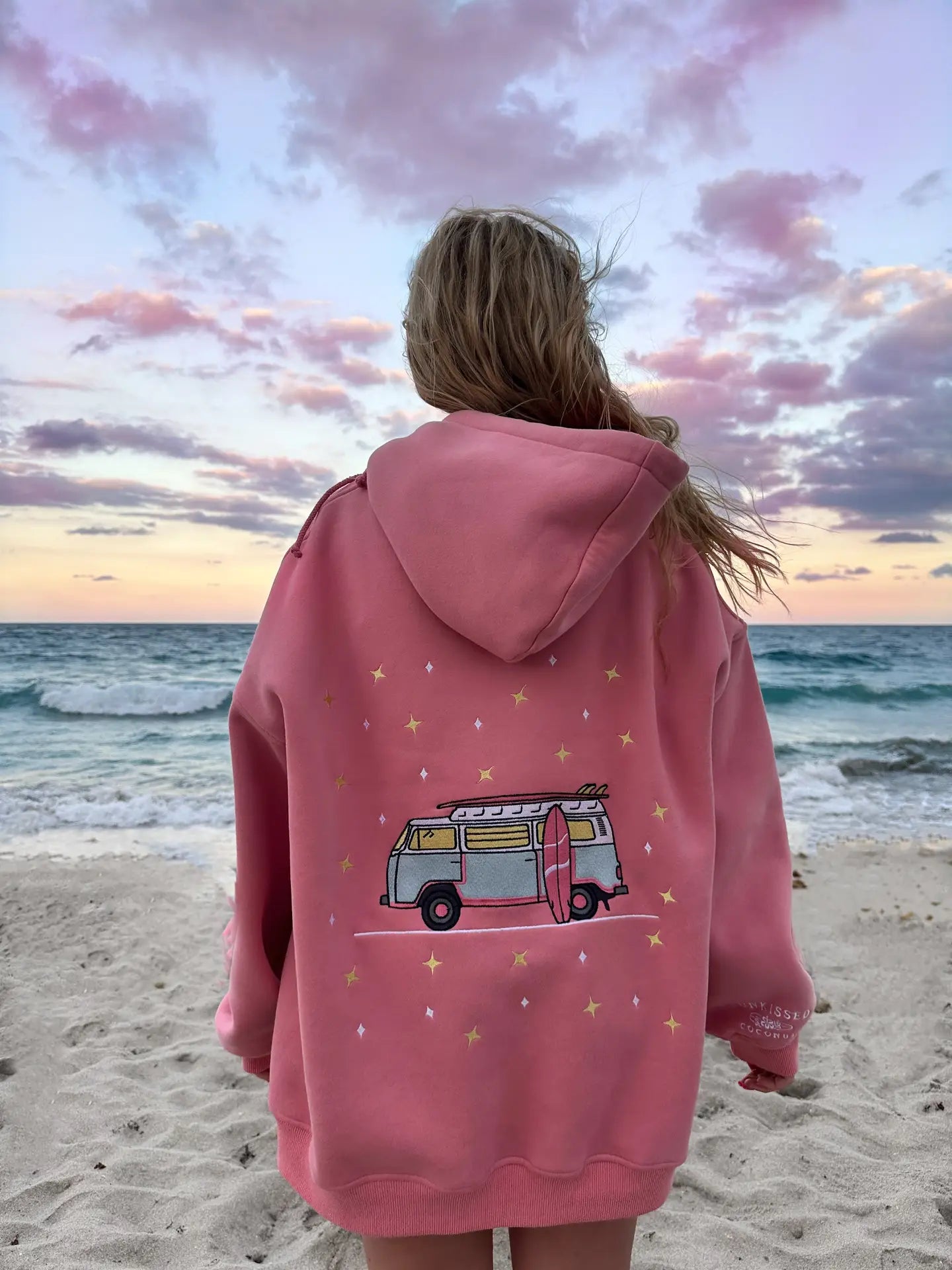 Sunkissed Cocunut Embrooider Van Star Hoodie