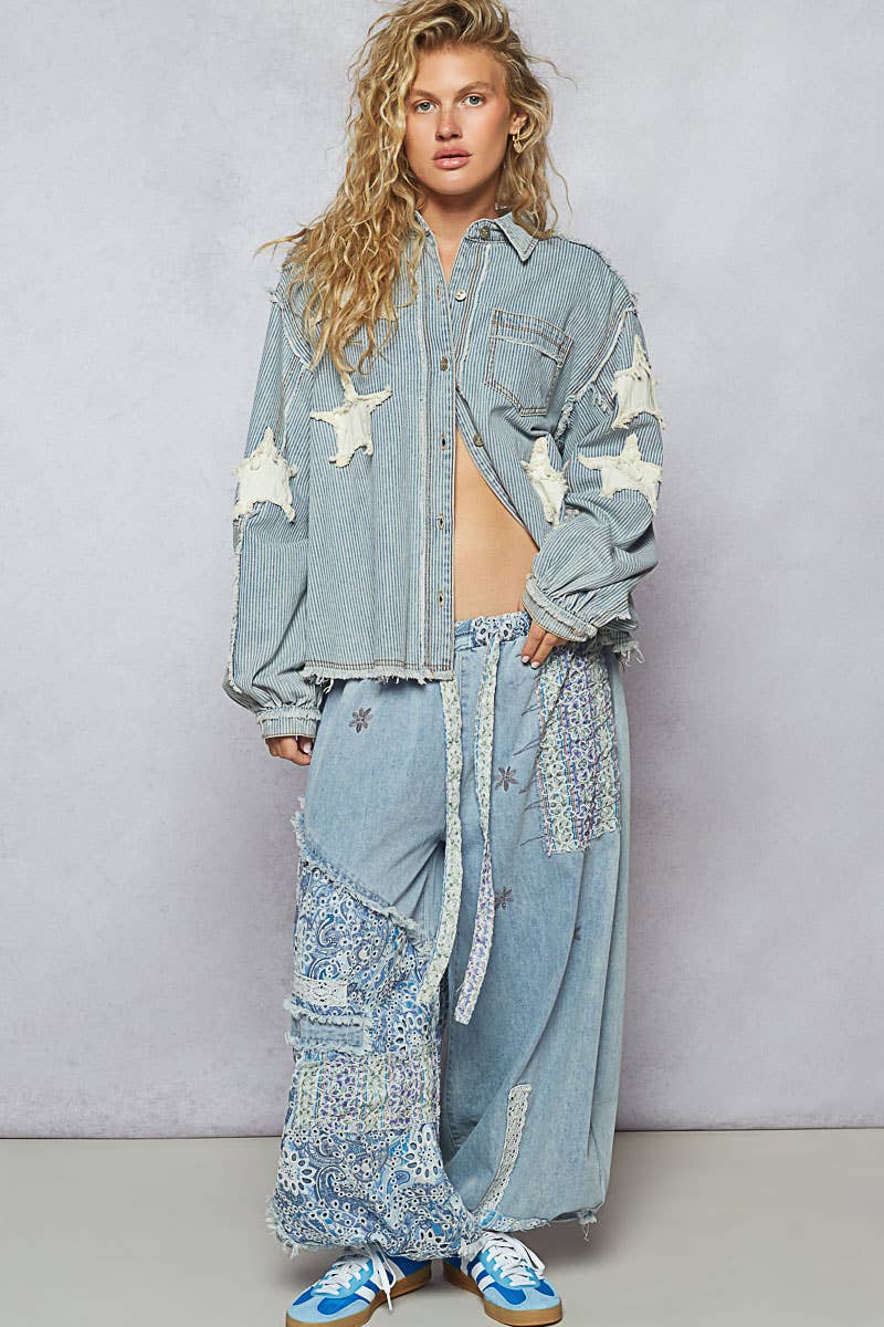 Pol Star Patch Shacket