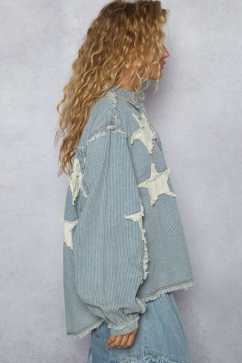 Pol Star Patch Shacket