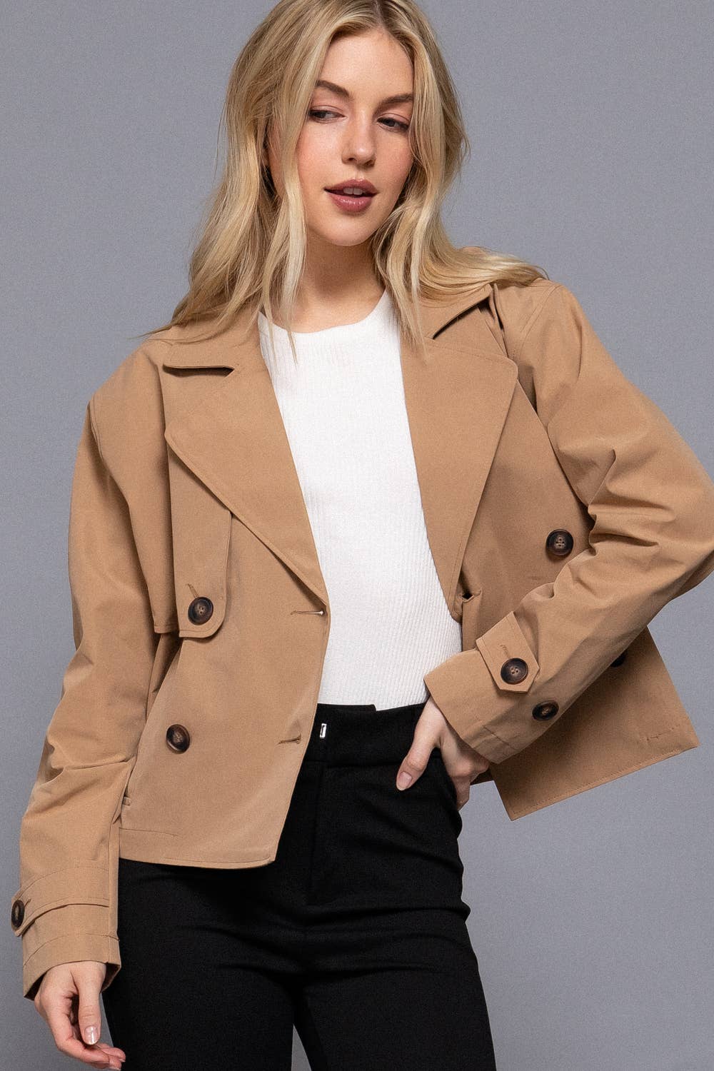 Trench Cropped Jacket
