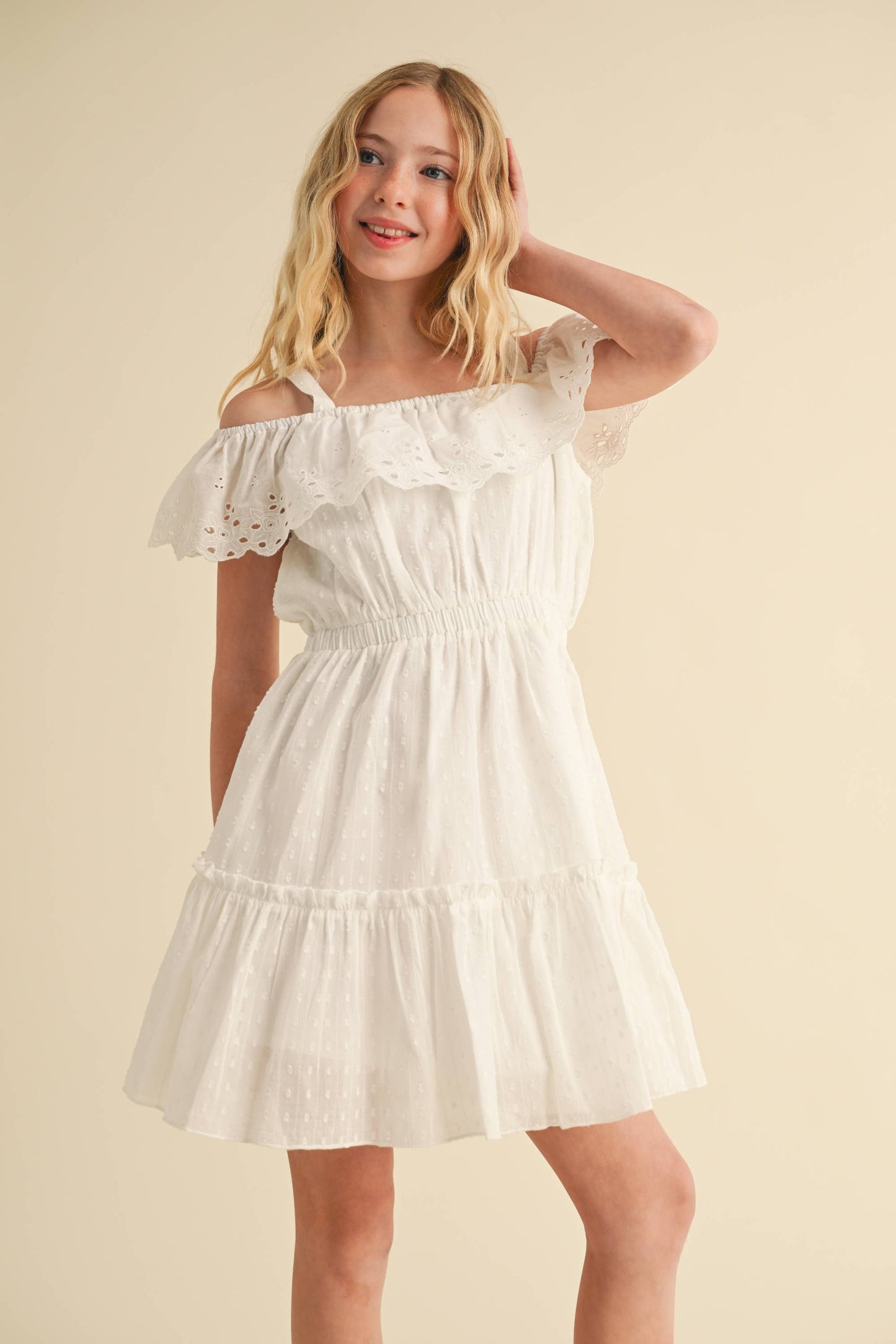 Eyelet Tween Babydoll Sundress