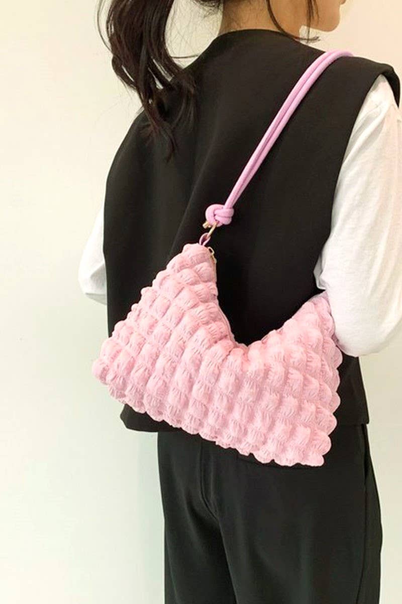 Cloud Puffy Pleated Crossbody Shoulder Bag