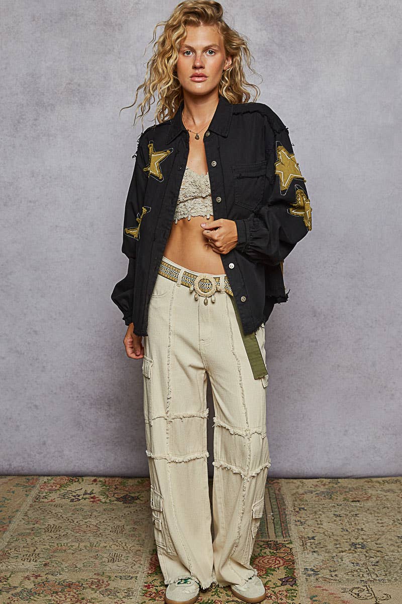 Pol Star Patch Shacket