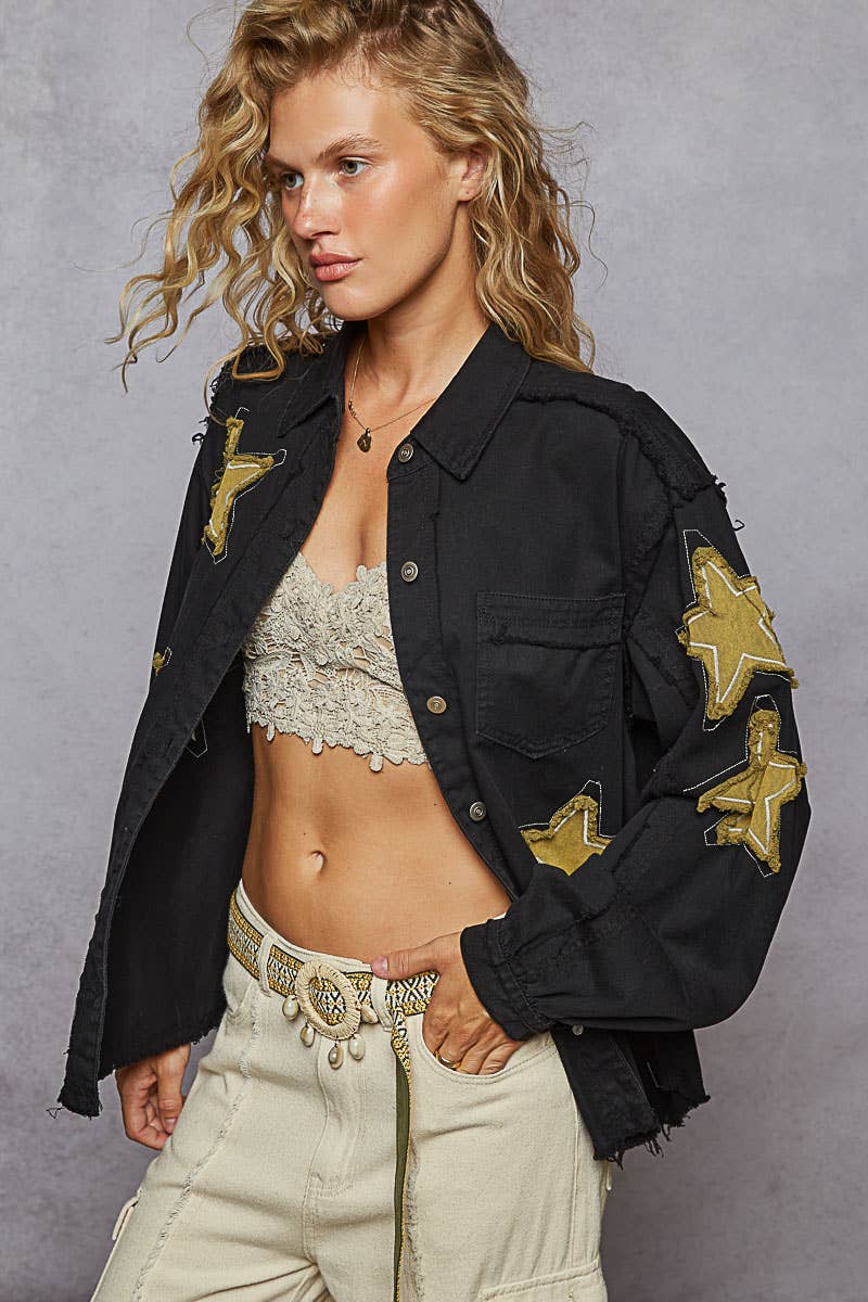 Pol Star Patch Shacket