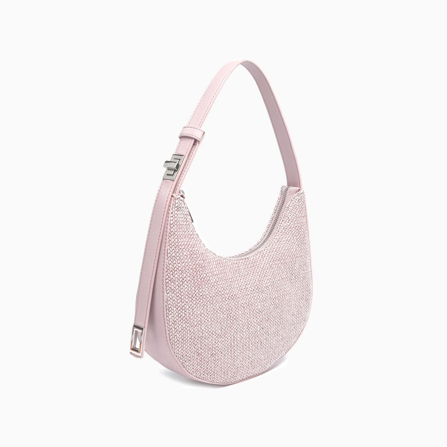 Luna Coastal Straw Shoulder Purse