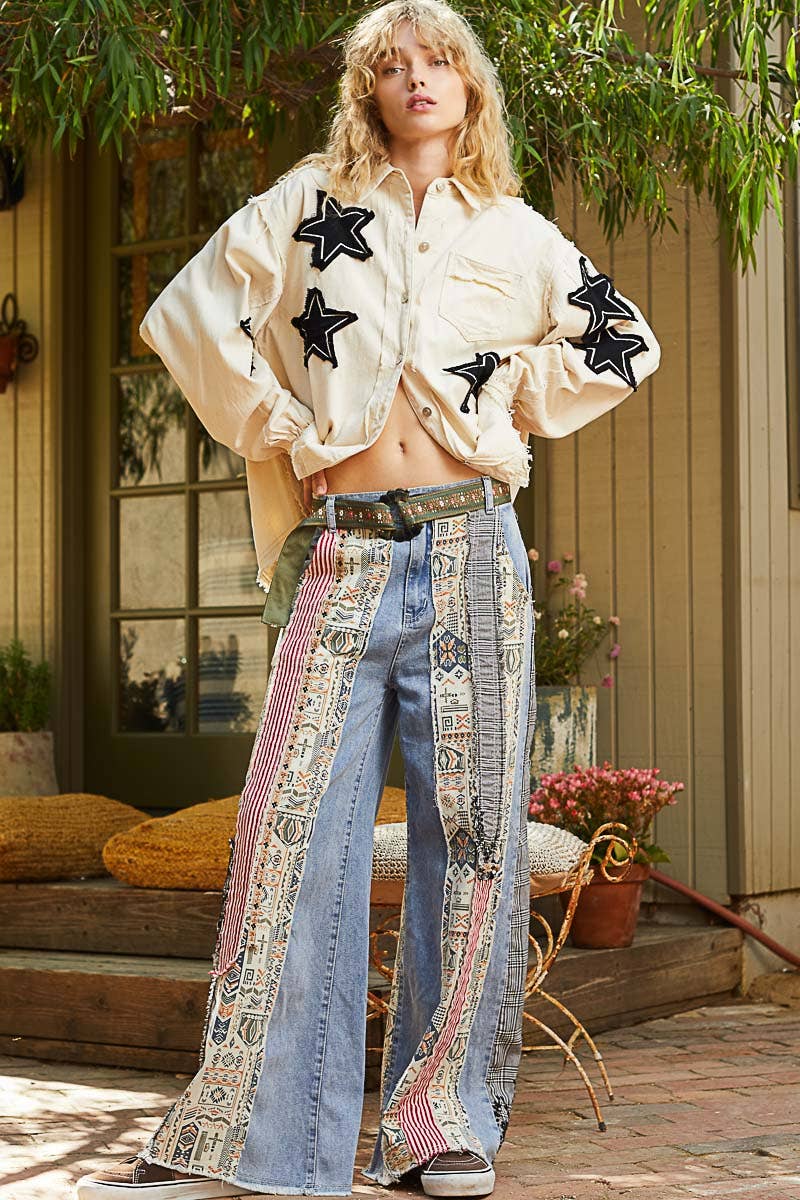 Pol Star Patch Shacket