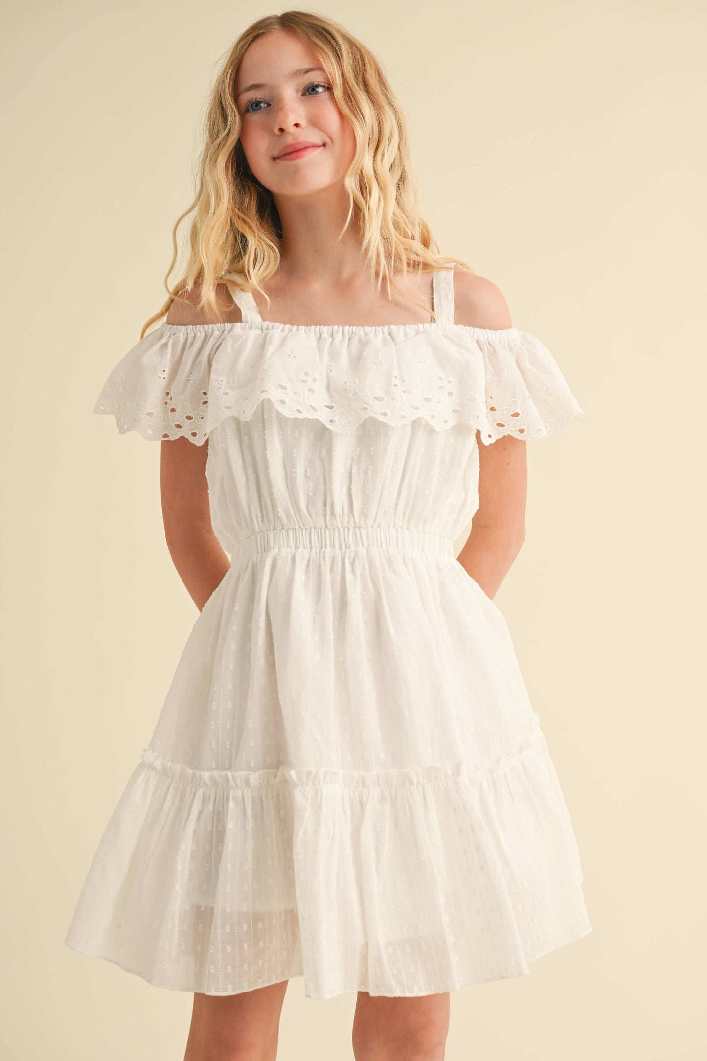 Eyelet Tween Babydoll Sundress