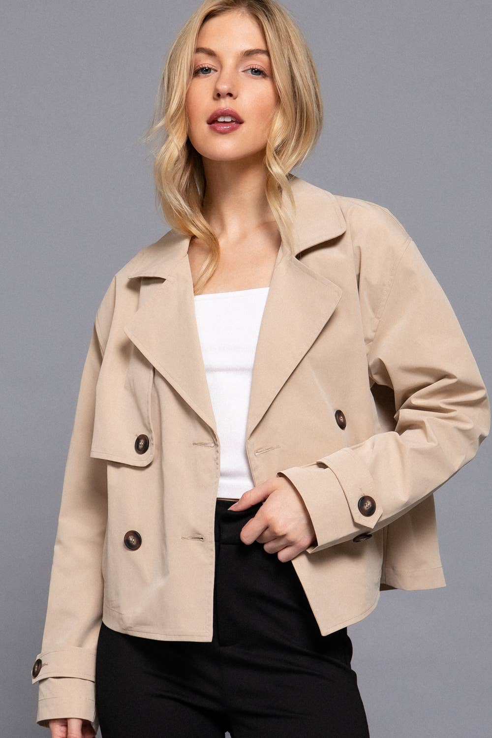 Trench Cropped Jacket