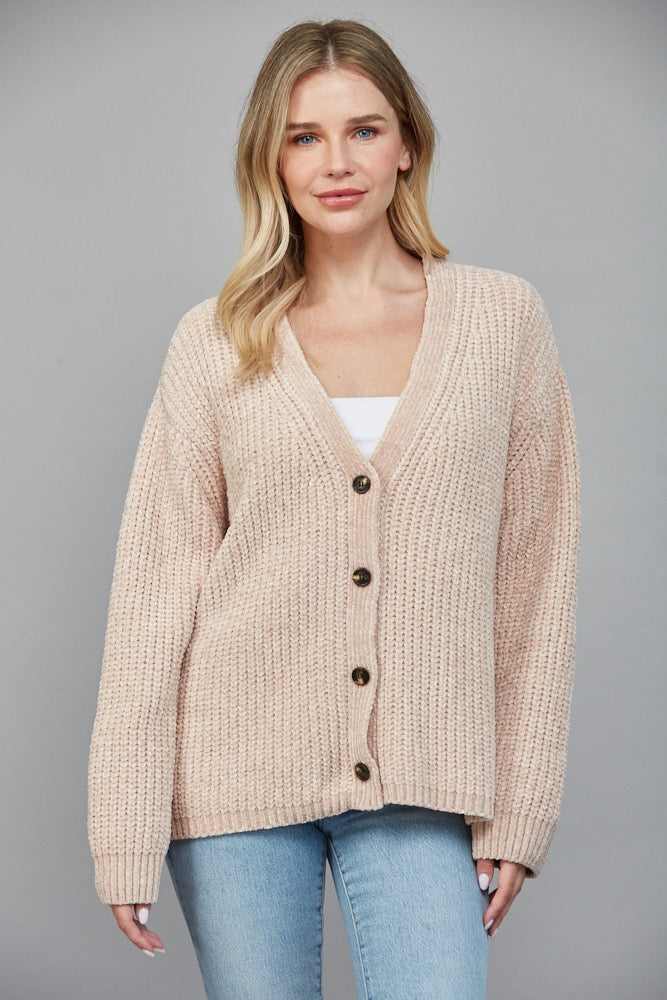 Fate Chenille chunky cardigan