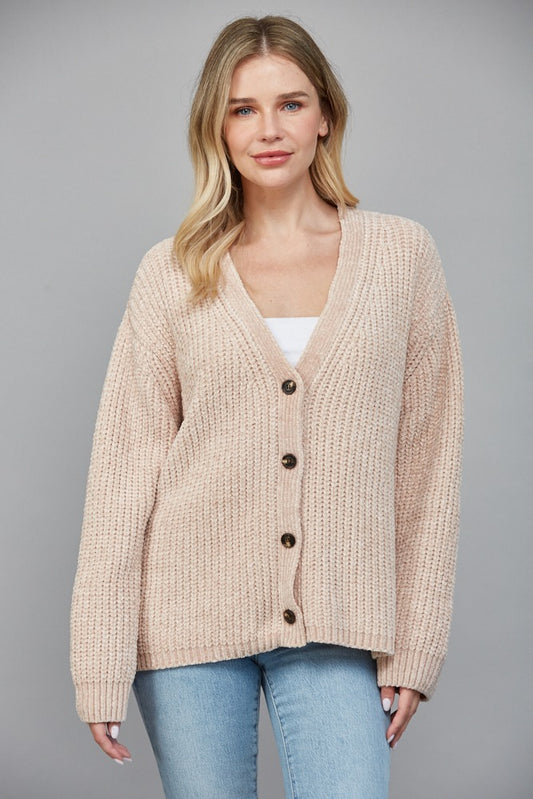 Fate Chenille chunky cardigan