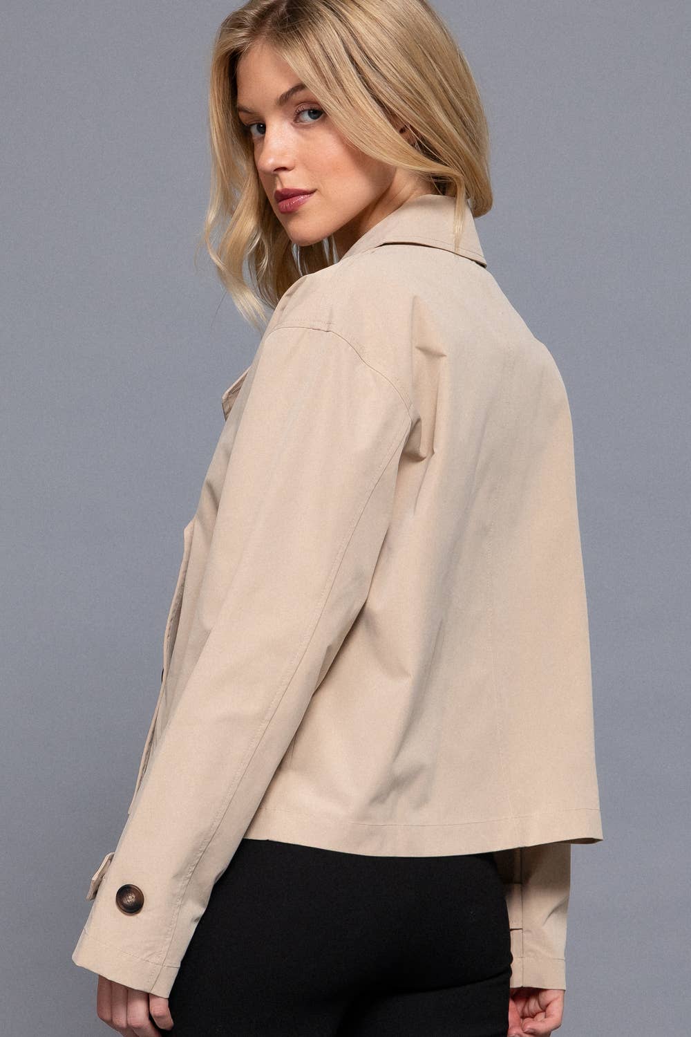 Trench Cropped Jacket