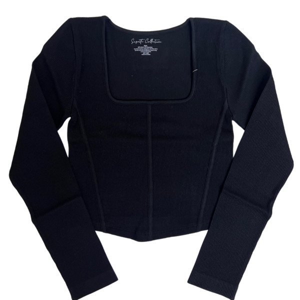 Suzette Long Sleeve Ribbed SMLS Soft Seams