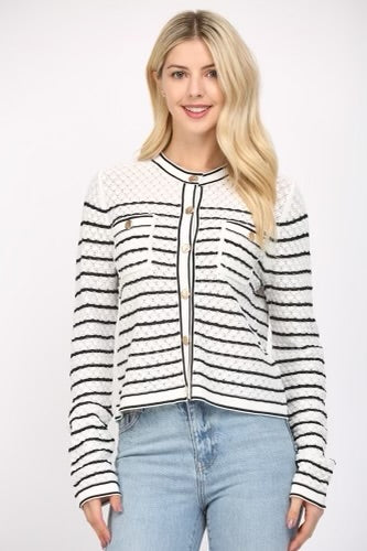 Fate Striped Cardigan