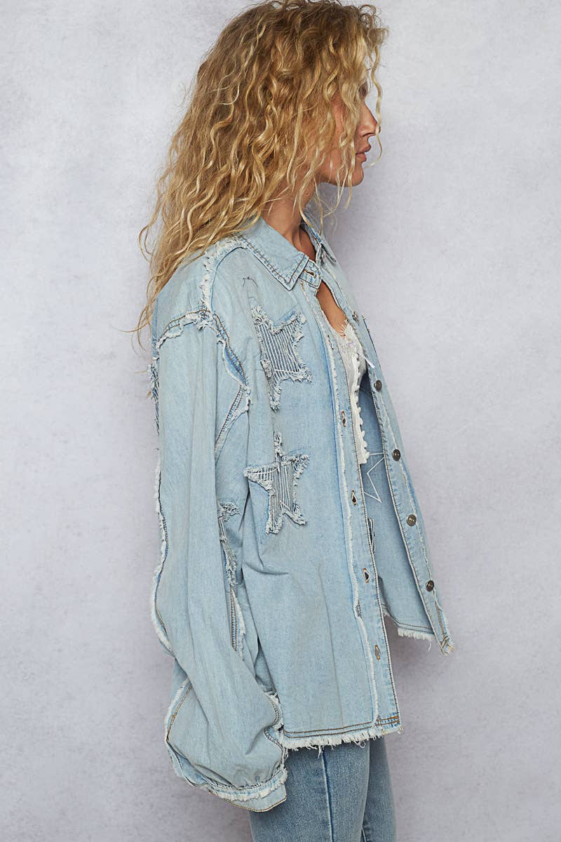 Pol Star Patch Shacket