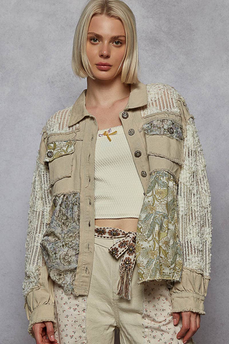 Pol Mixed Floral Jacket