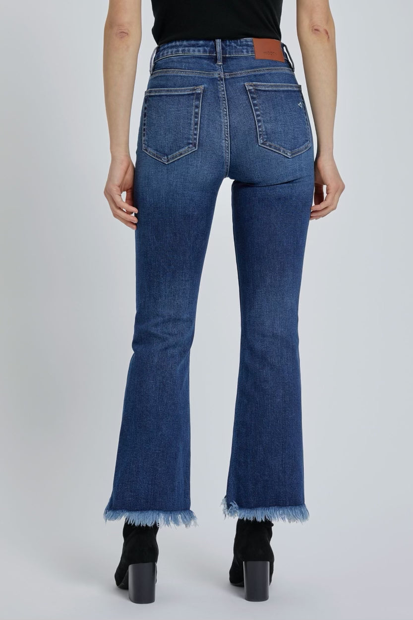 Hidden Hapi High Rise Chewed Hem Flare