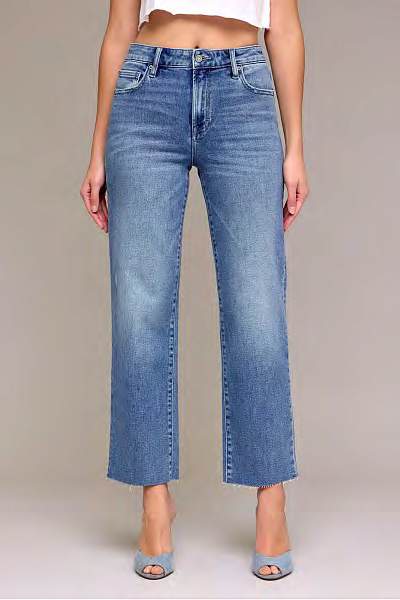 Hidden 28" Inseam Tracey High Rise Straight