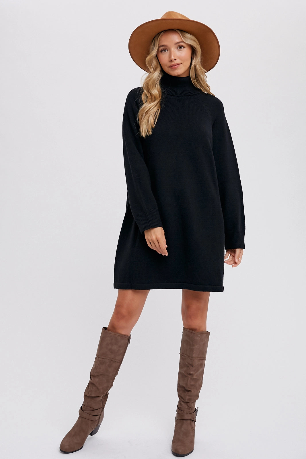 Bluivy Turtleneck Sweater Dress
