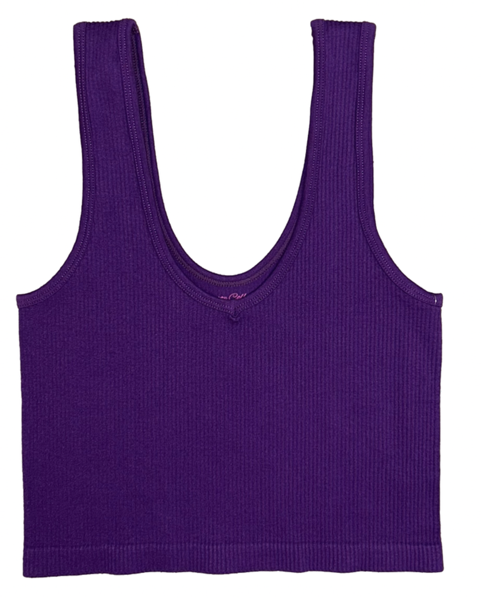 Suzette Ribbed Brami V-Neck Tank