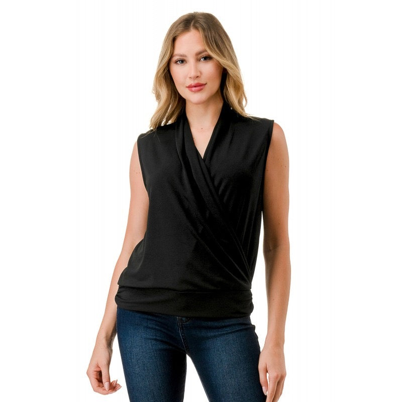 Ariella Criss Cross Sleeveless Top