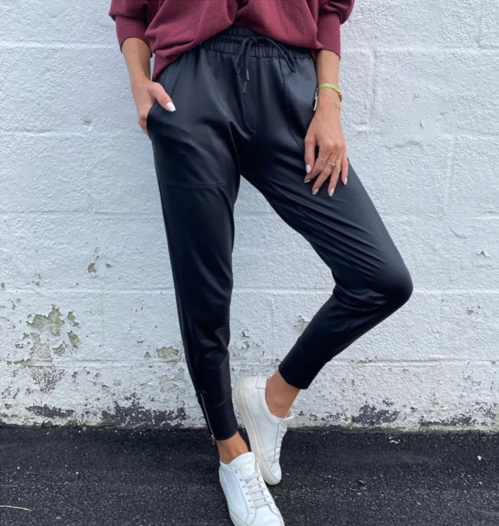 Six Fifty Coated Zip Jogger