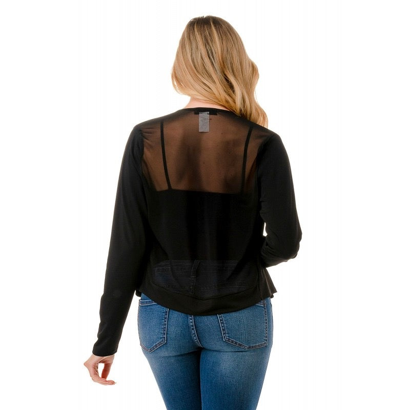 Ariella Mesh Contract Short Jacket