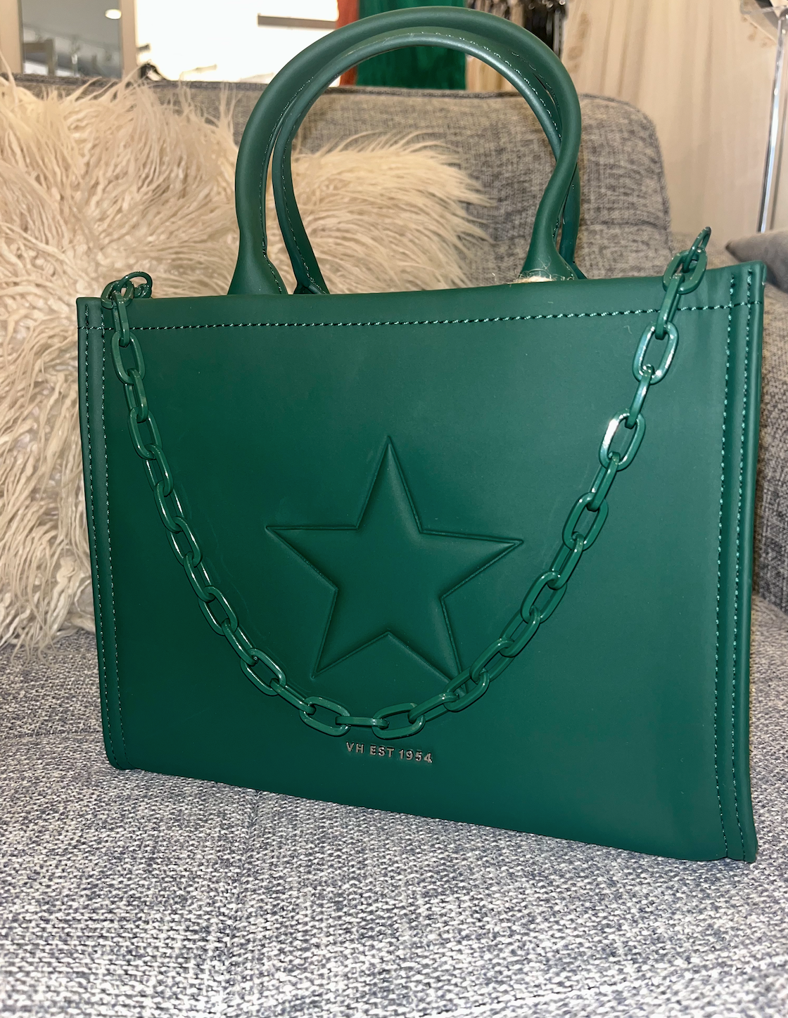 Vintage Havana Alyce HB Olive Handbag