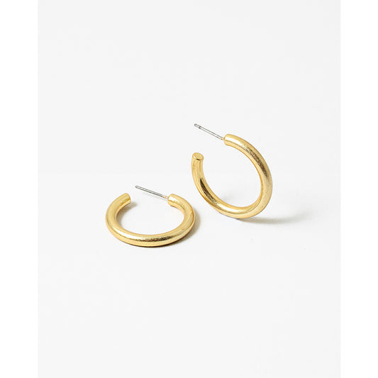 Worn Gold Hoops