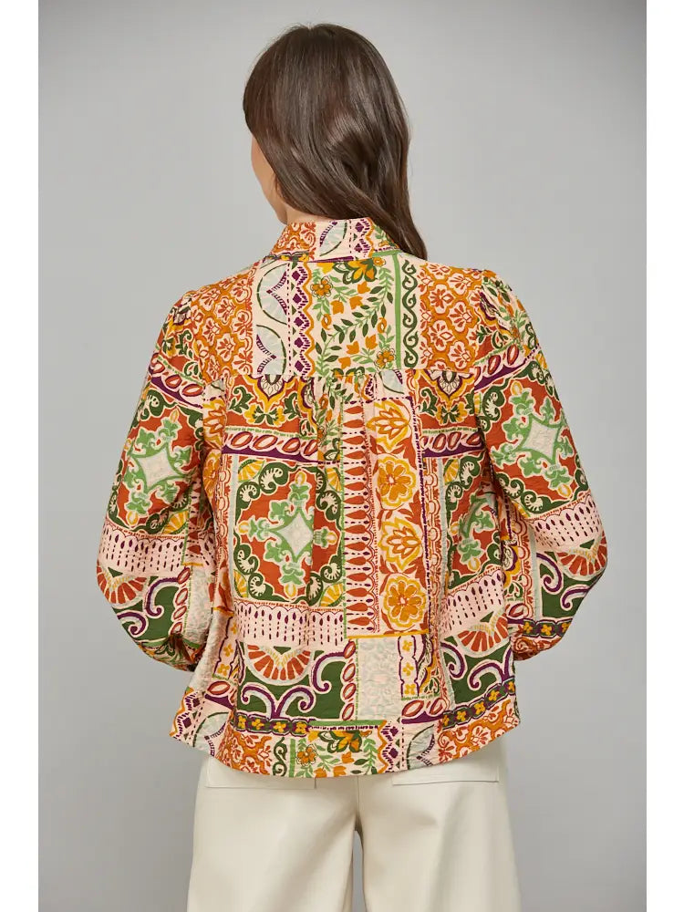 Fate Fall Print Blouse