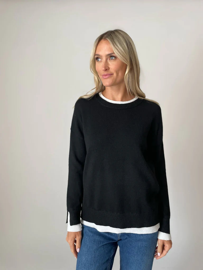 Six Fifty Double Hemmed Sweater - Ashlin