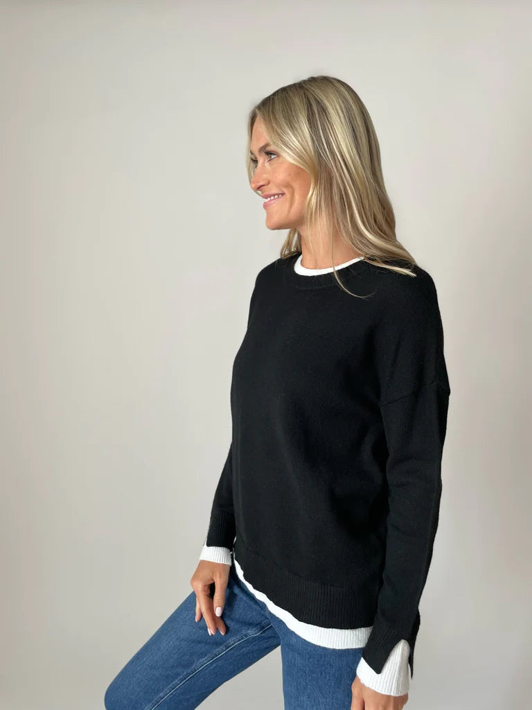 Six Fifty Double Hemmed Sweater - Ashlin