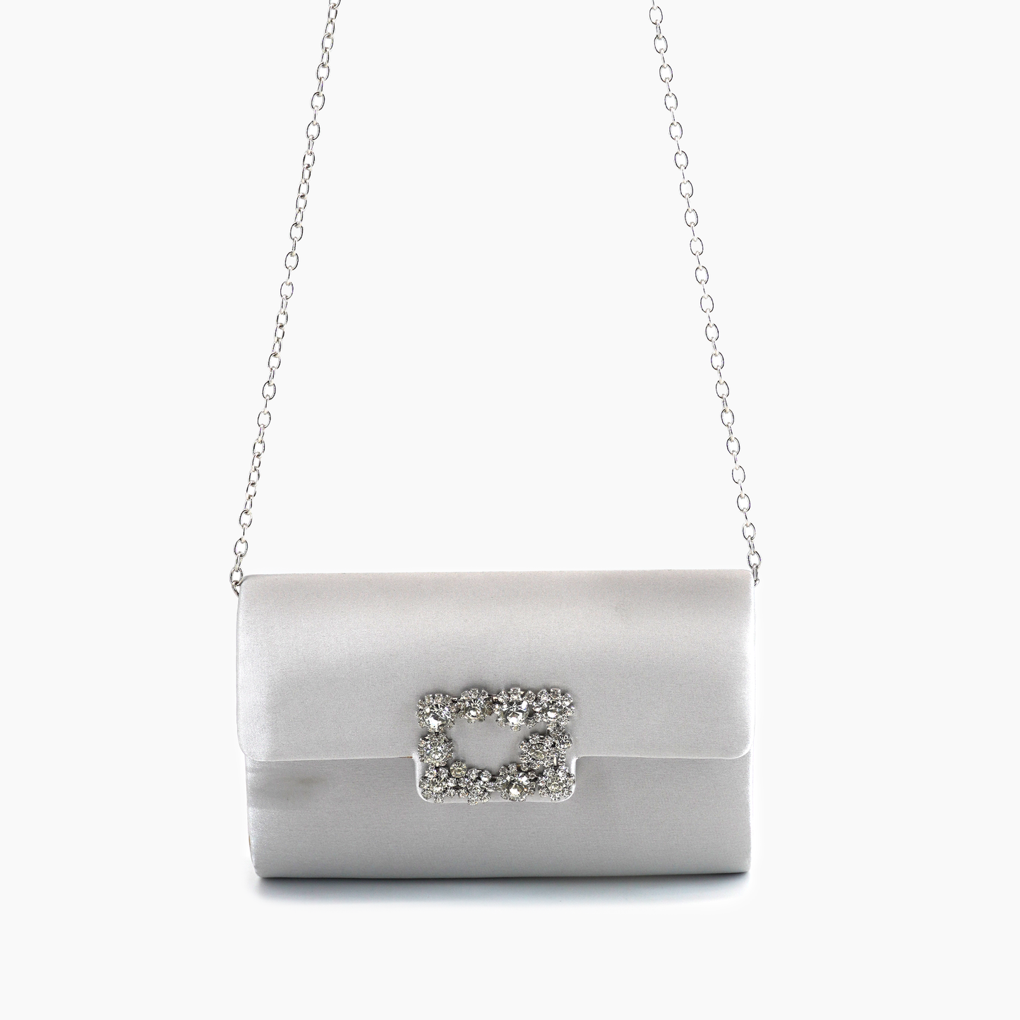 Clara Satin Rhinestone Gem Evening Crossbody