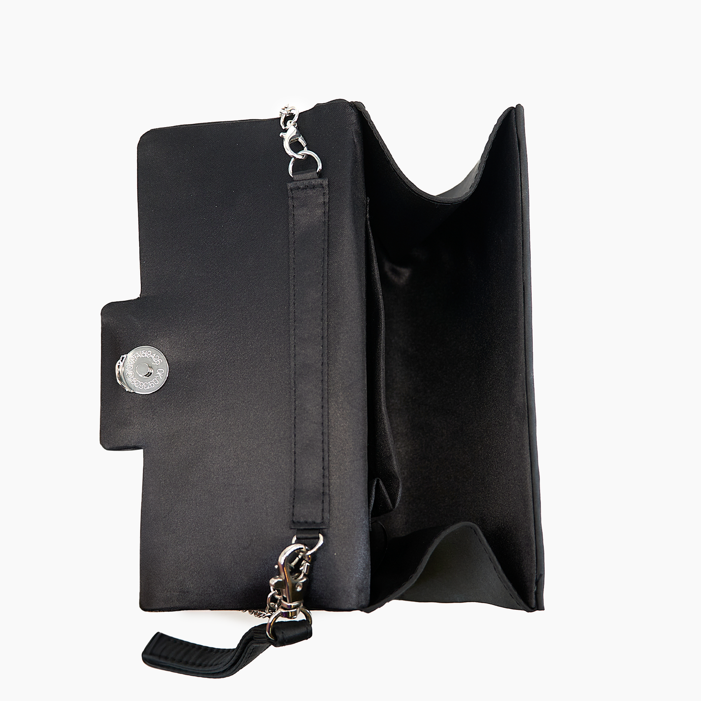 Clara Satin Rhinestone Gem Evening Crossbody