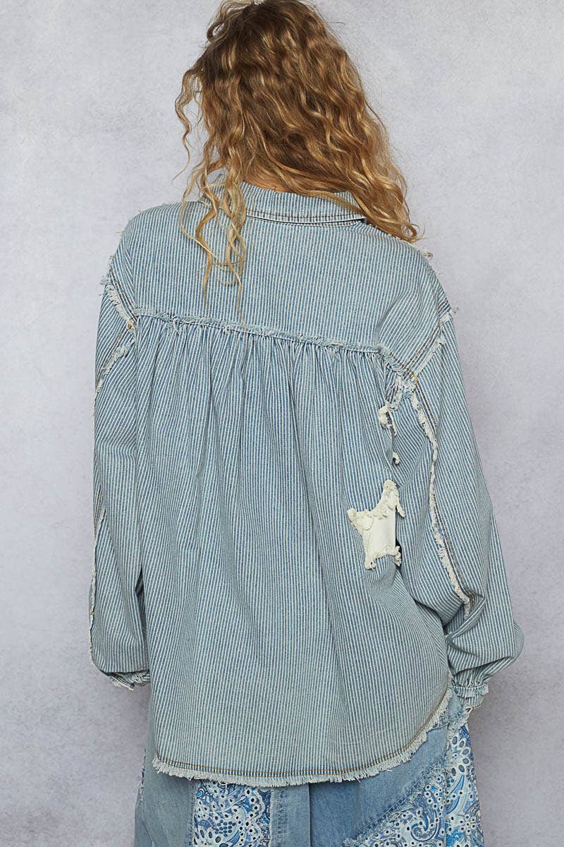 Pol Star Patch Shacket