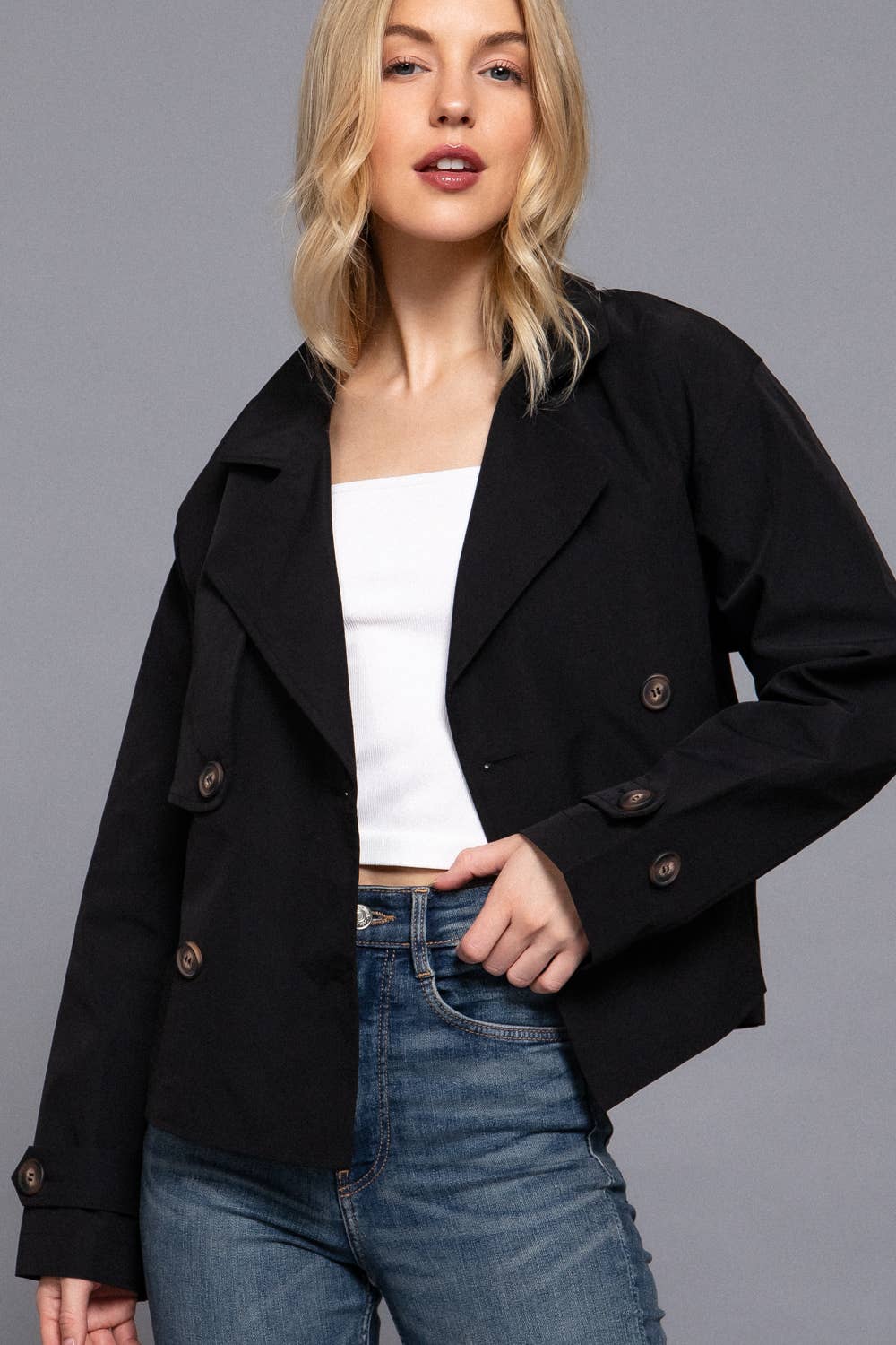 Trench Cropped Jacket