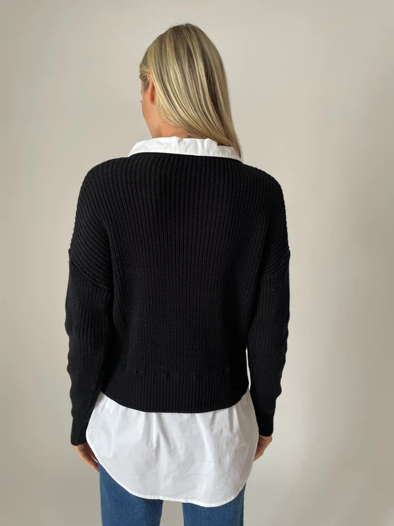Six Fifty Mixed Media Sweater - Eleanor