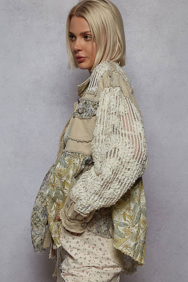 Pol Mixed Floral Jacket