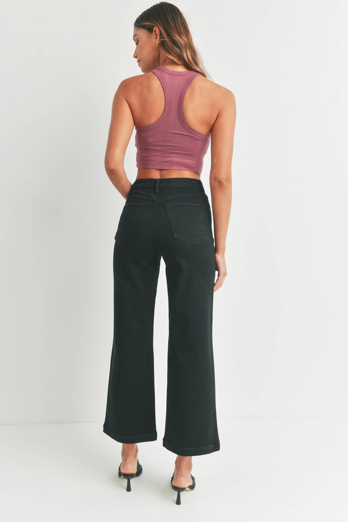 Just Black Two Patch Pocket Wide Leg