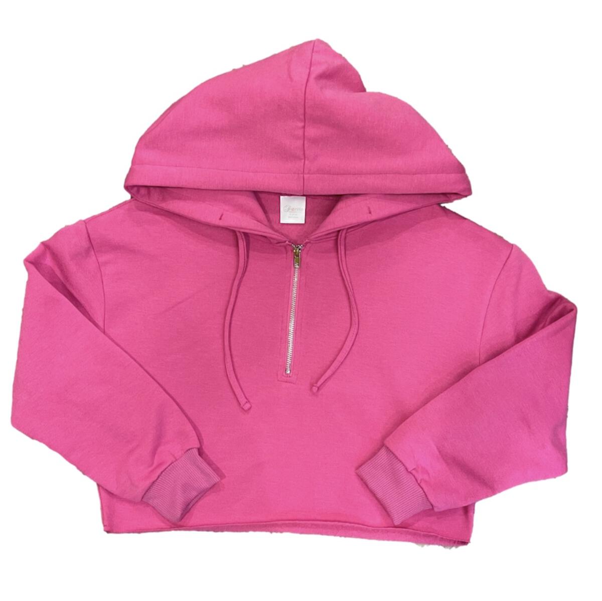 Suzette Tween Brushed Soft Cloud Crop Hoodie