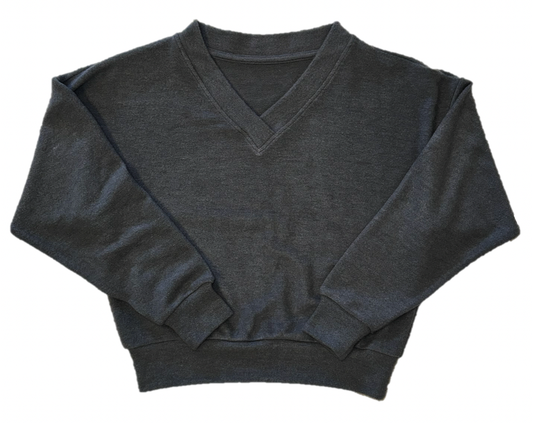 Suzette Tween Cuddle Soft V Neck Sweat Shirt